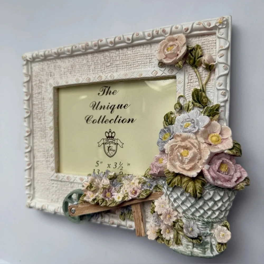 Giovanni Turtle King Unique Collection Flower Garden Wagon Pink Picture Frame